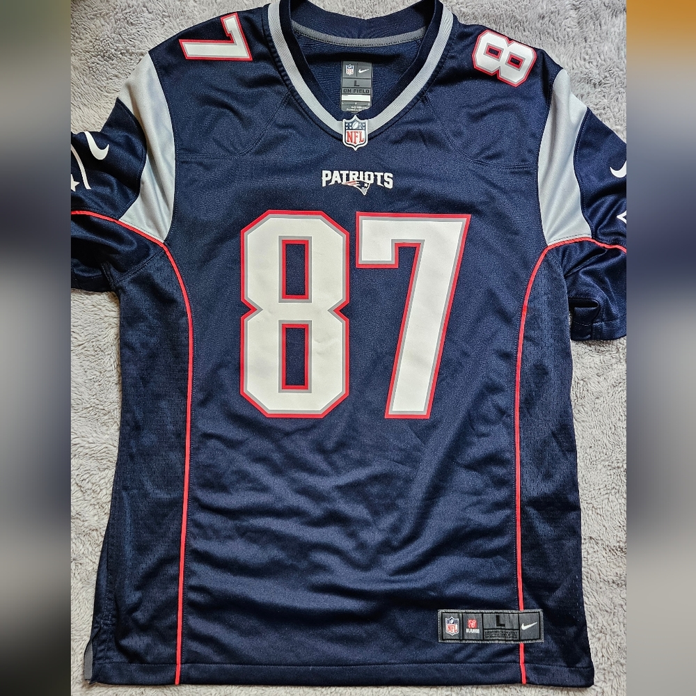 Men's Nike Rob Gronkowski Navy New England Patriots Jersey - LARGE